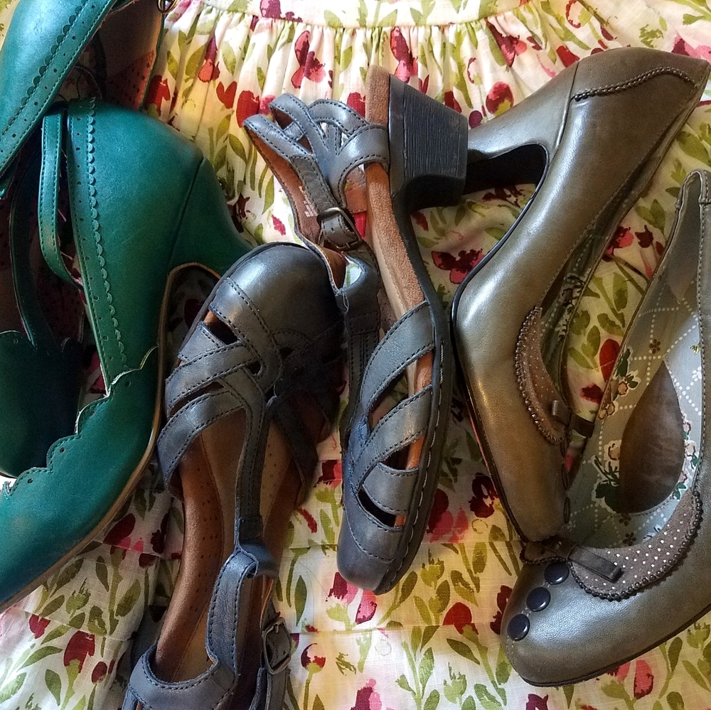 Ultra comfy pinup heels! 3 pairs for price of 1!